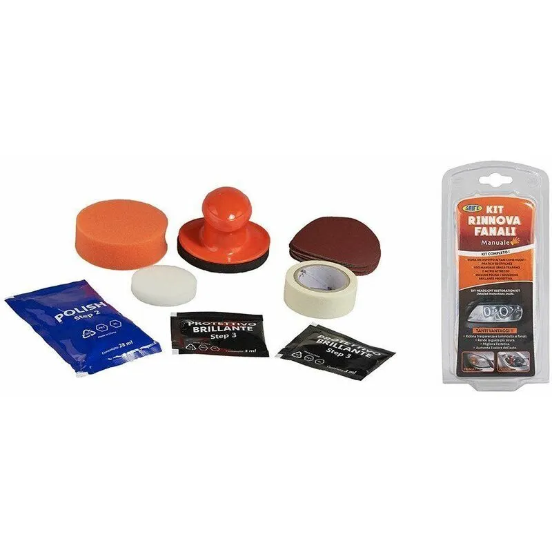 Kit rinnova fanali manuale Rhutten fari auto automobile