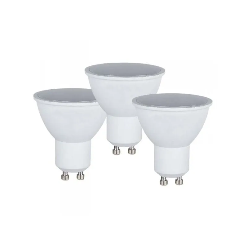 VT-2095 Confezione da 3 faretti led GU10 4,5W 100° Copertura Satinata Bianco naturale - 4000K - V-tac