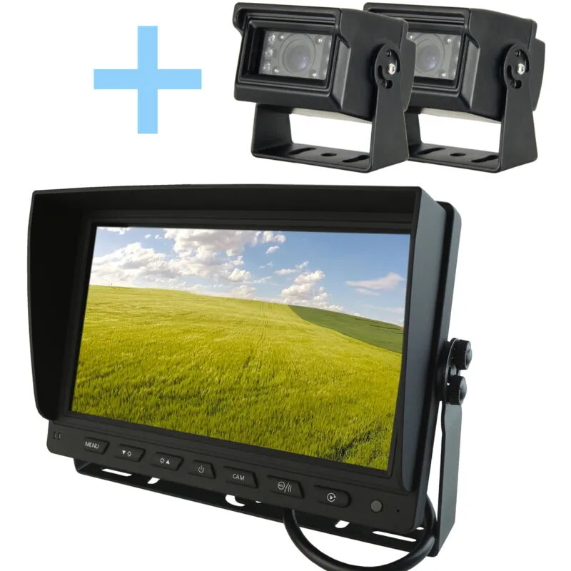 Kit telecamera per il parcheggio Yatek 9' ahd display ahd + 2 x 1080P retrocamere Yatek