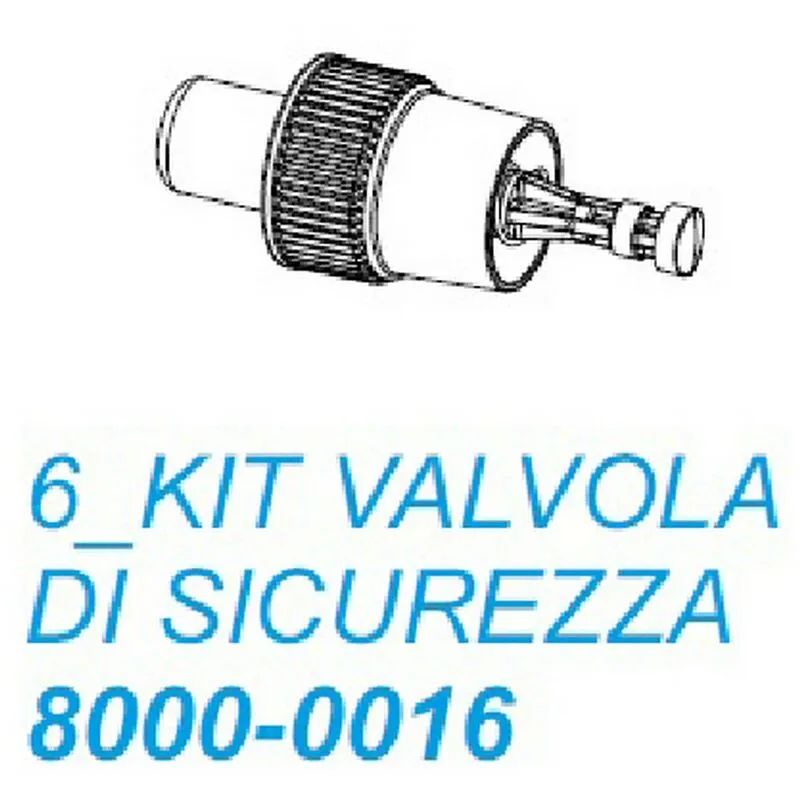 Kit valvola di sicurezza 8000-0016