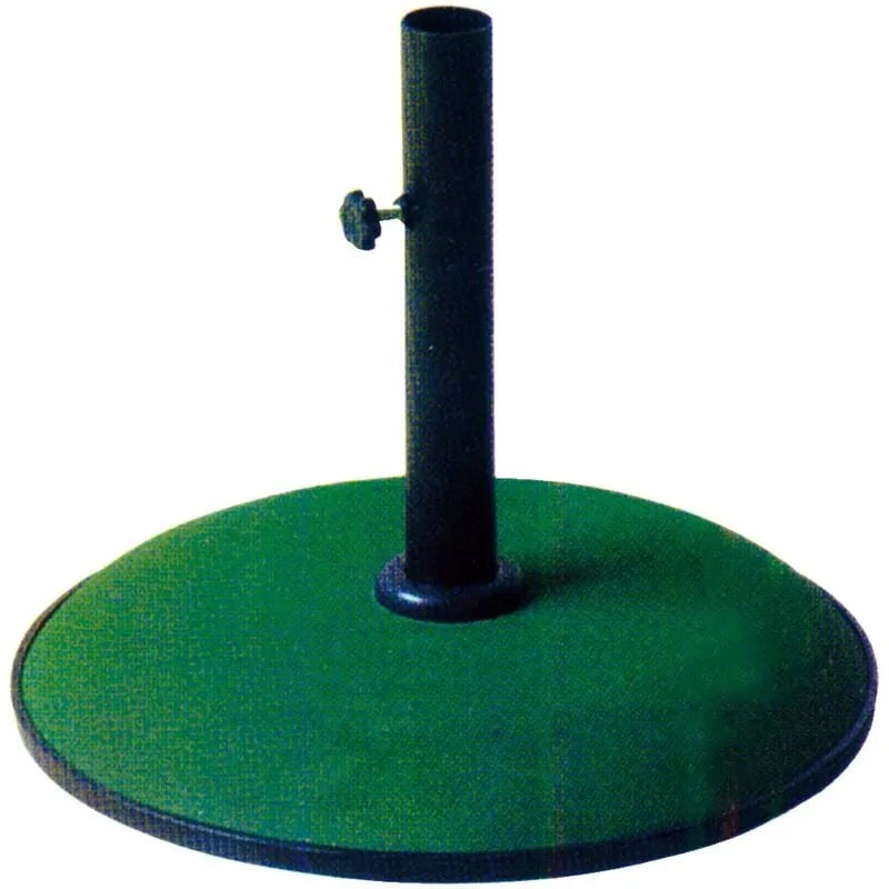 Base ombrellone in cemento colorato tonda 50 cm Kroma - 35 Kg Green