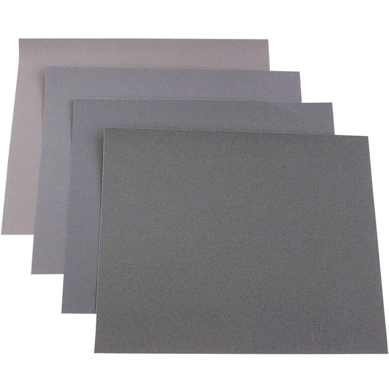 812316 kit carta abrasiva a mano Grana Num. 40, 100, 150, 180 (l x l) 280 mm x 230 mm 50 pz. - KWB