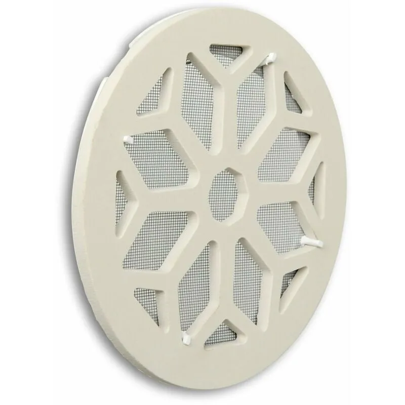 La Ventilazione CERGRSBIX Griglia di Ventilazione in Ceramica Gres, Bianco, diametro 200 mm