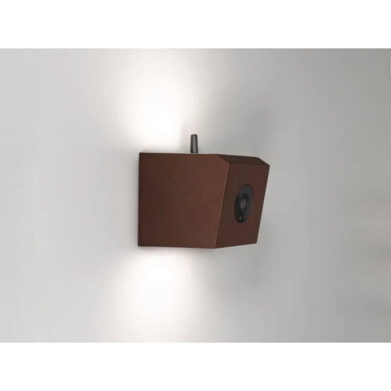 Lampada a led da parete 12watt con telecamera ir 1080P compatibile con Tuya, Alexa e Google Home Corten