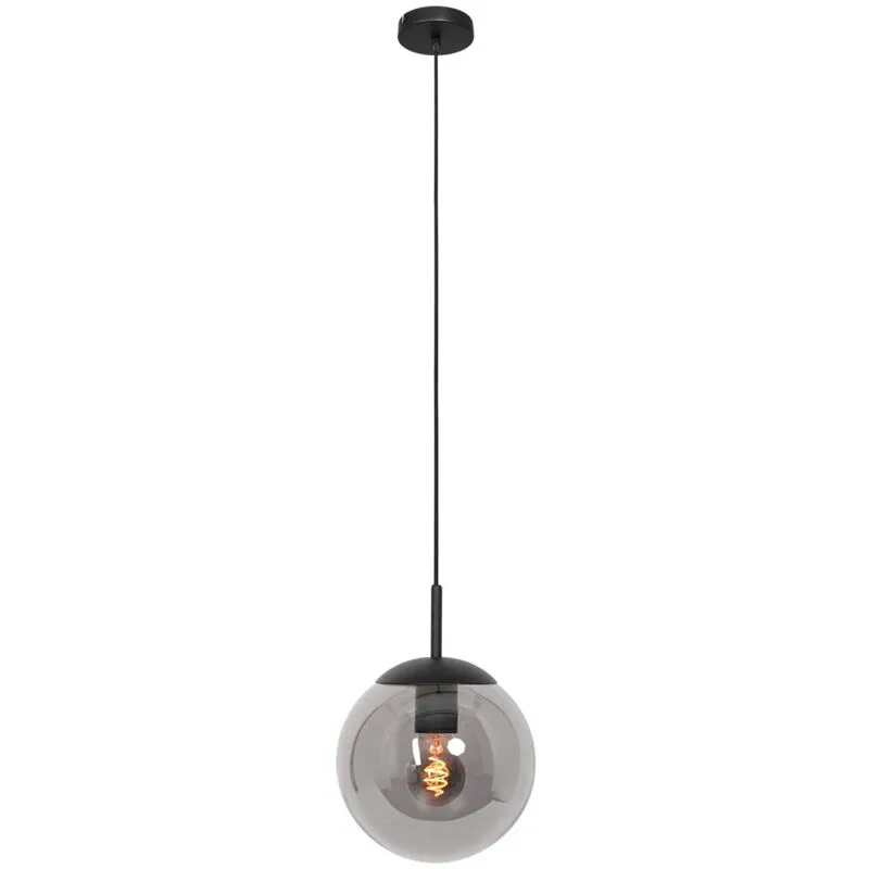 Lampade a sospensione Bollique - nero - bicchiere - 3496ZW - Nero - Steinhauer