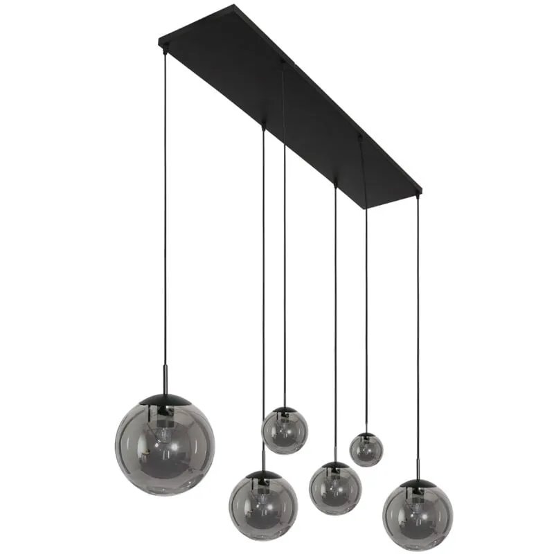 Lampade a sospensione Bollique led - nero - bicchiere - 3499ZW - Nero - Steinhauer