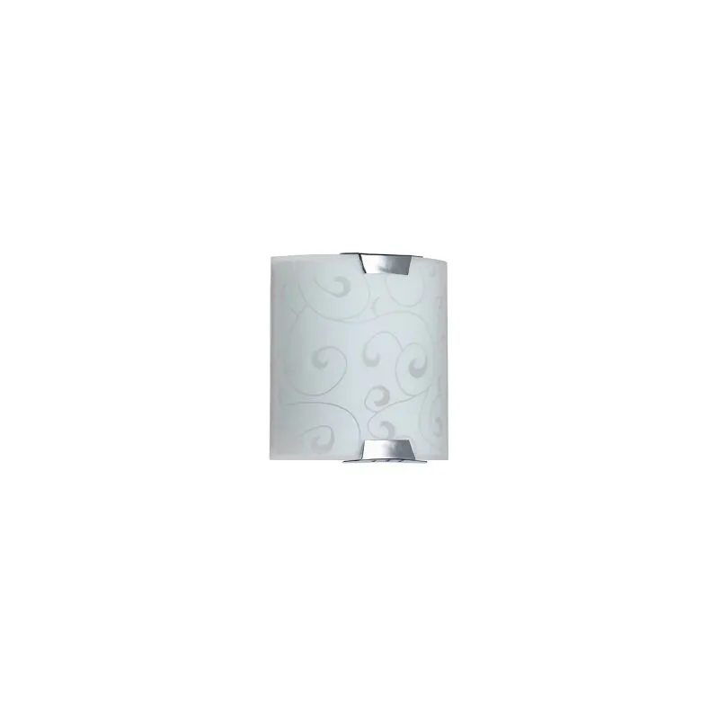 Liberoshopping - Lampada applique 19 cm con base in metallo e vetro serigrafato ccr 202