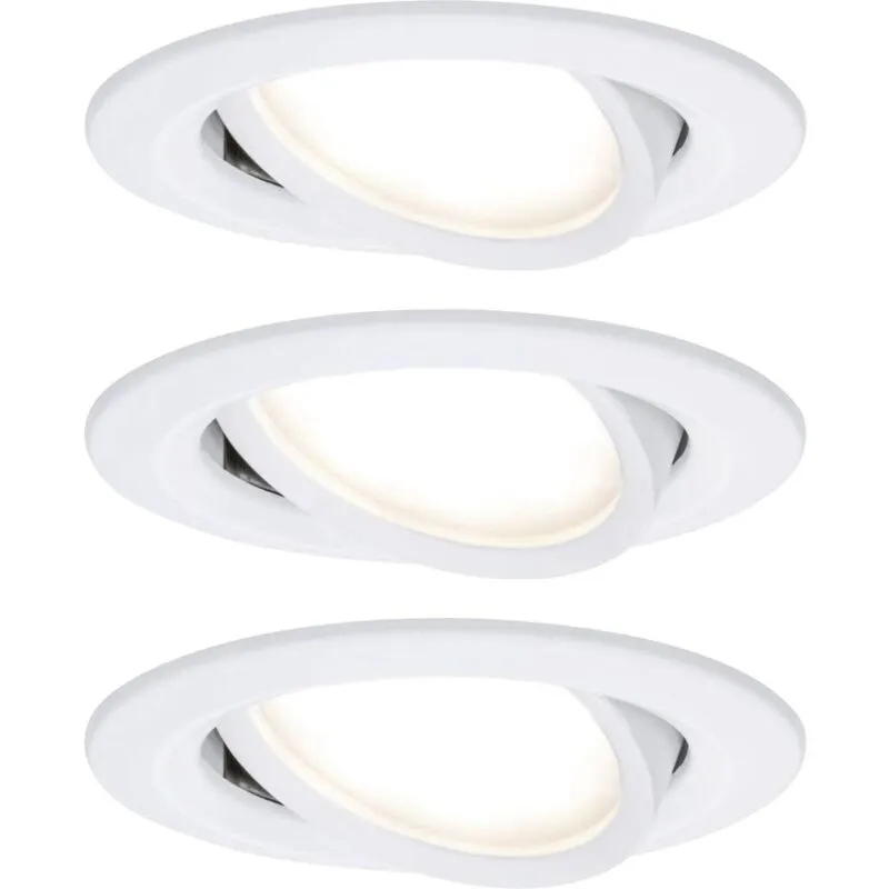 93485 Nova Lampada da incasso Kit da 3 led (monocolore) led 18 w Bianco opaco - 