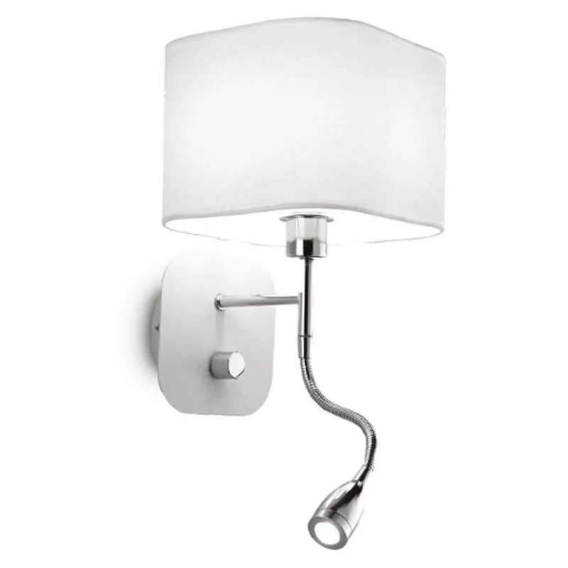 Lampada a parete Ideal Lux Holiday bianca AP2 1XE14 IP20 124162