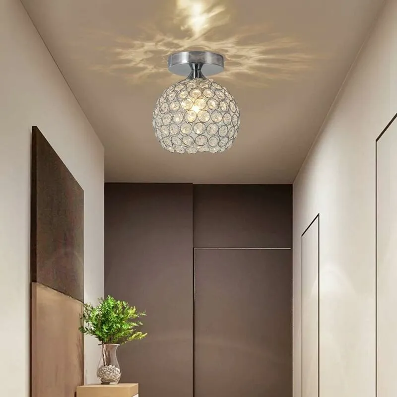 Lampada da soffitto moderna Lampada da soffitto a led Decorazione soggiorno Lampada da soffitto moderna in cristallo per corridoio, bar, cucina, sala