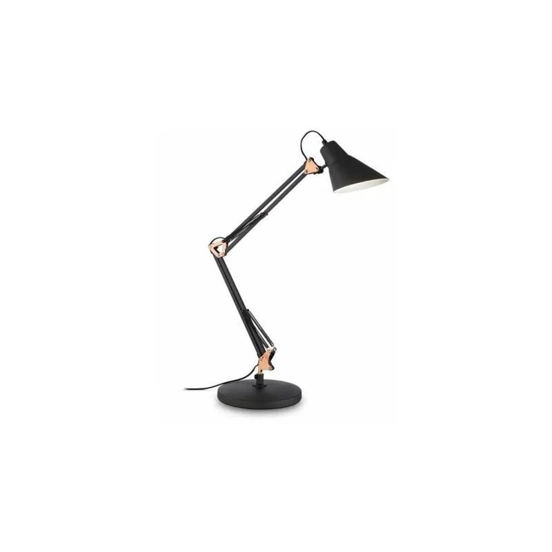 Lampada Da Tavolo Sally Tl1 Nero Rame Ideal-Lux