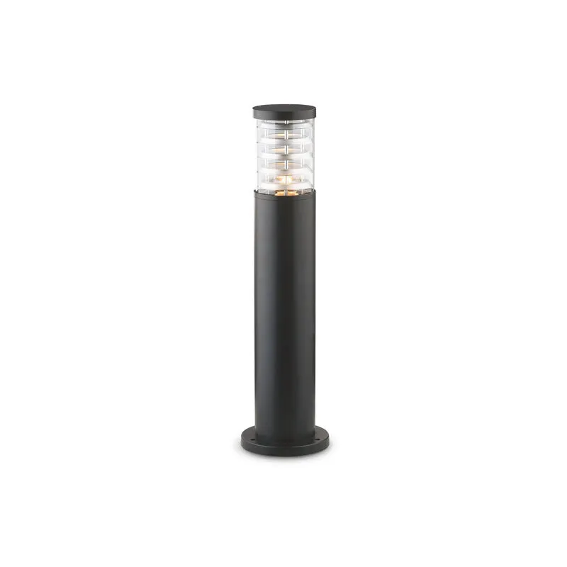 Ideal Lux - Piantana-Palo Da Esterno Moderna Tronco Alluminio Nero 1 Luce E27 H60Cm - Nero