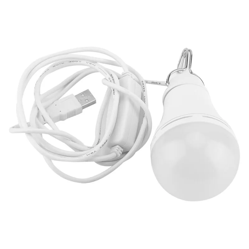 Lampada di emergenza Lampadina led usb da 5 v per campeggio all'aperto Escursionismo Lettura domestica (10 w)