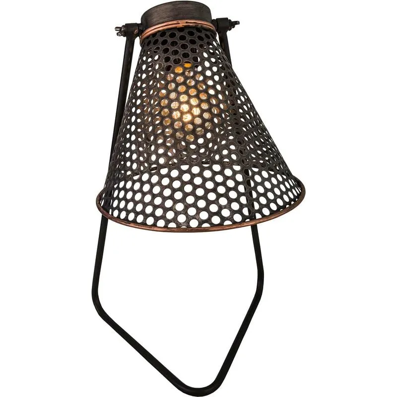 Antic Line Créations - Lampada industriale in ferro 22 x 47 cm