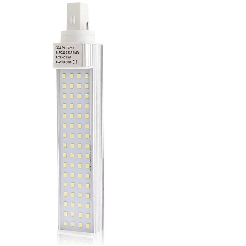 Capaldo - Lampada lampadina a led attacco G24 64SMD 15W luce bianco freddo 770Lm