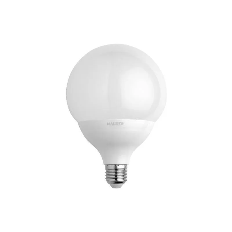 Maurer - Bombilla Led Globo Rosca E27. 16 Watt. Equivale a 130 Watt. 1901 Lumenes. Luz Fria 6500º k.