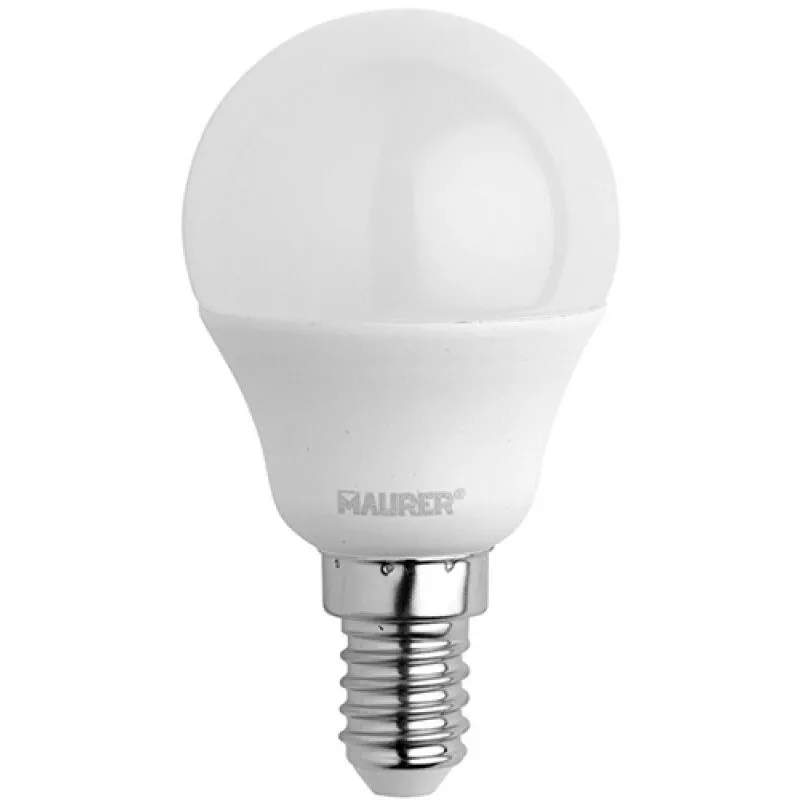 Maurer - lampada led sfera smer. E14 6,5W 806L 2700K l.calda