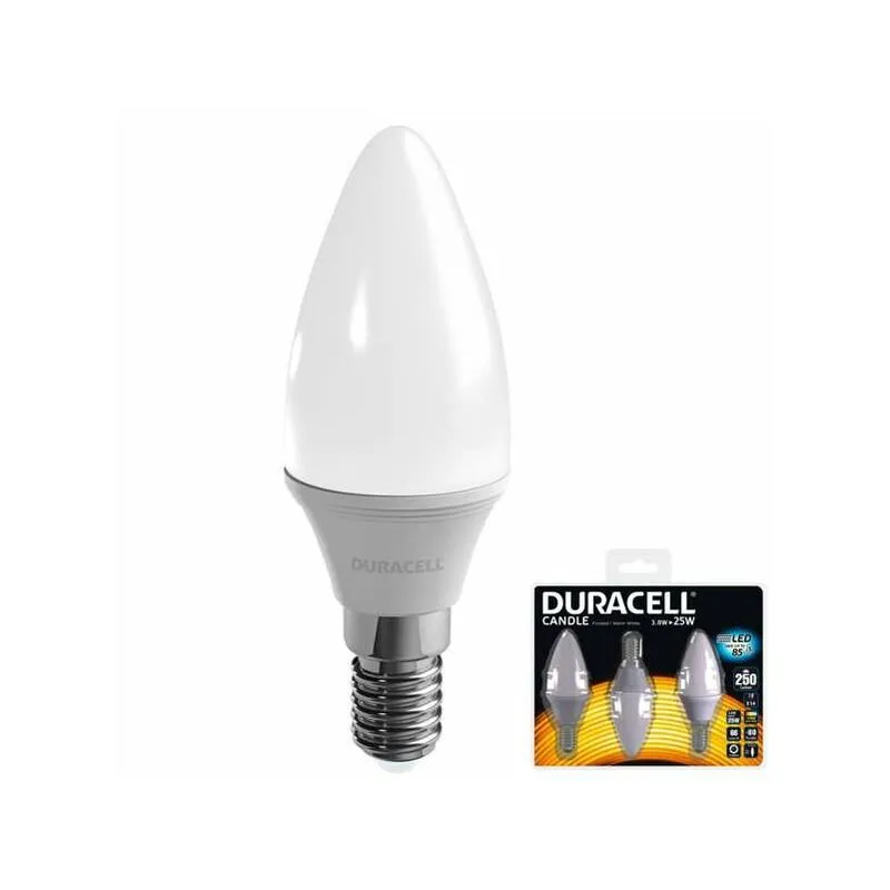 Ferramenta&casalinghi - Lampada Led Oliva E14 w 3,8 2700K Pz 3 Duracell