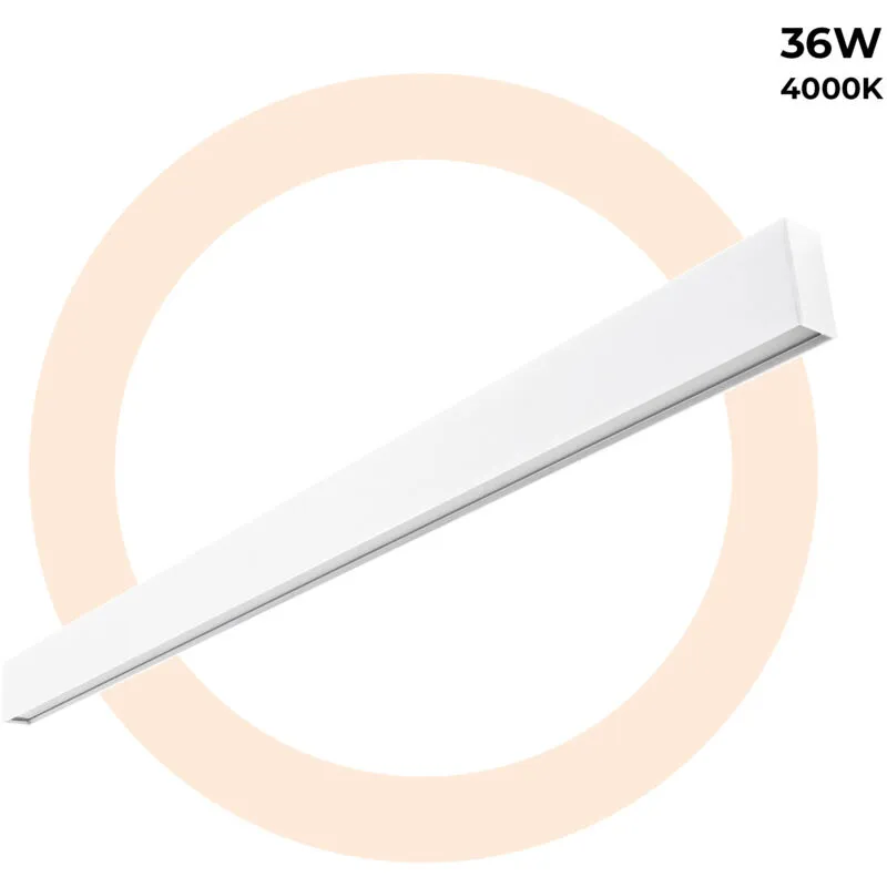 Barcelona Led - Lampada lineare led a sospensione/superficie 36W - Slim - 120cm -