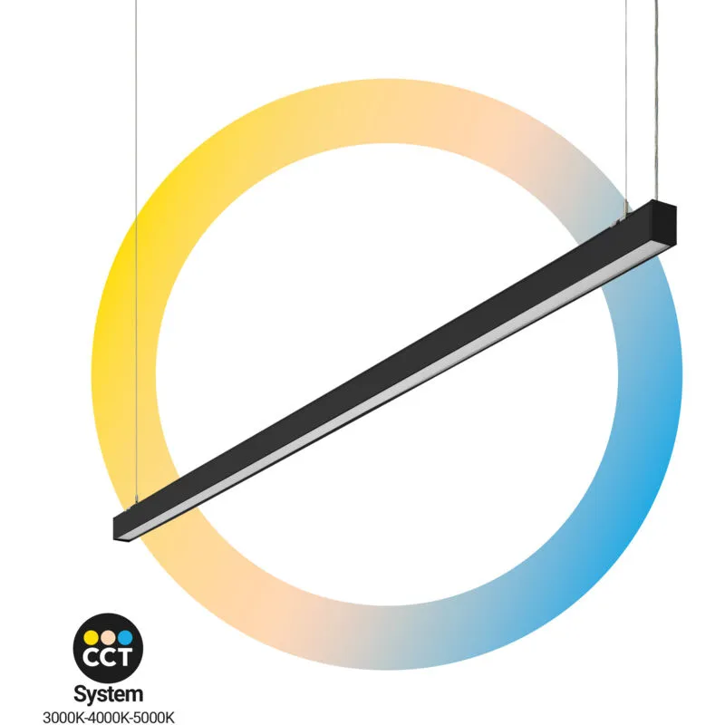 Barcelona Led - Lampada lineare led cct a sospensione/superficie - 60W - Potenza