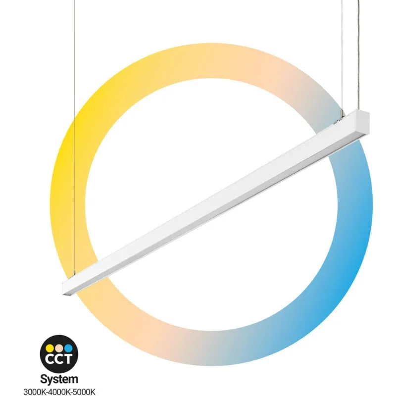 Lampada lineare LED CCT a sospensione/superficie - 60W - Potenza