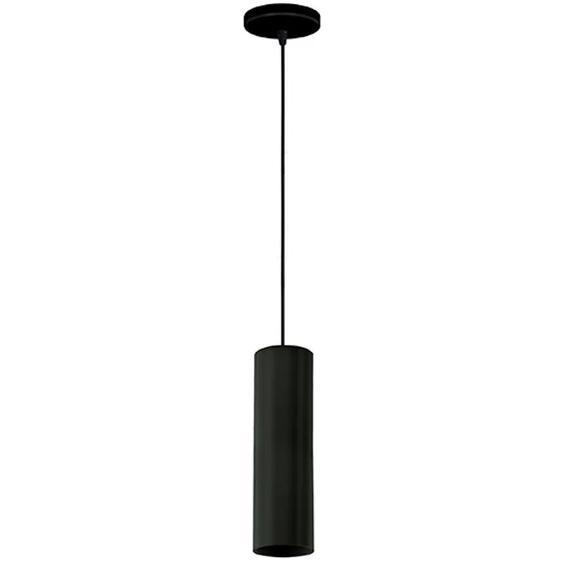 Lampadario Pendel Tube 25 in metallo Nero a sospensione 1 x Gu10 Novaline