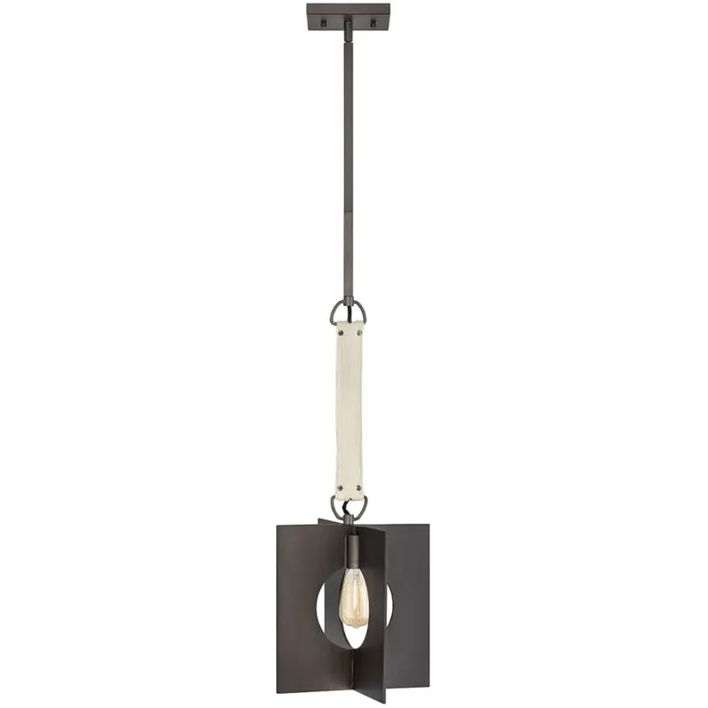 Elstead - Sospensione Industrial Nordica Ludlow Acciaio Grafite Spazzolata 1 Luce E27