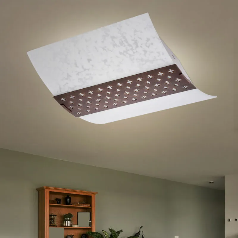 Plafoniera di design illuminazione faretto in vetro luce in un set comprensivo di lampadine a LED