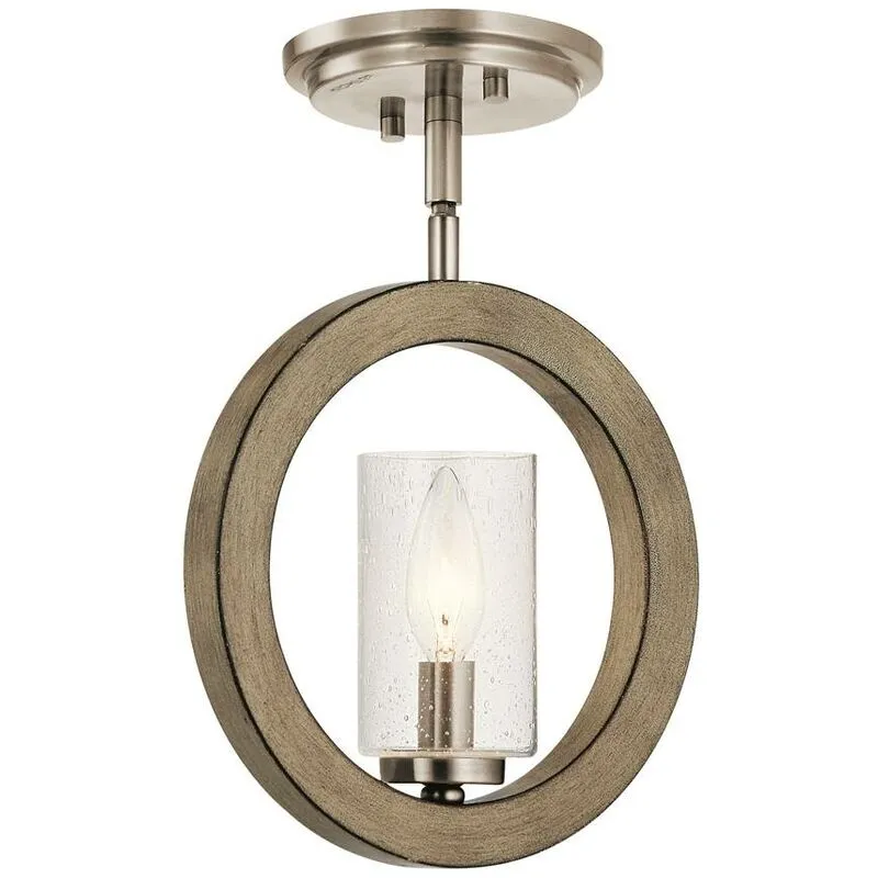 Lampada sospesa Grand Bank E14 40W Acciaio, vetro Antique Grey Aged B: 22,8 cm Ø22,8 cm Altezza dimmerabile regolabile