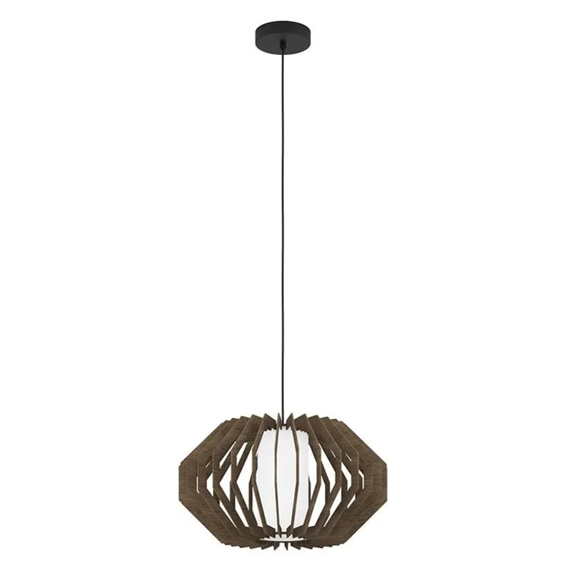 Lampadario Contemporaneo Rusticaria 1 Luce Acciaio Nero