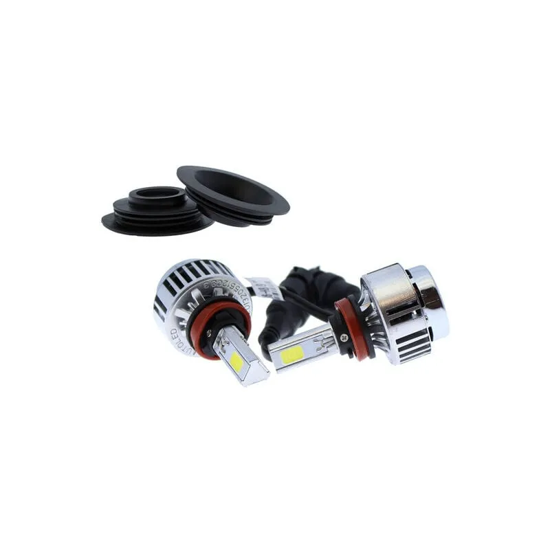 Lampade a LED H8 - H9 - H11 per auto e moto Yatek, fari anabbaglianti, 6000K, 3300 lumen, 12V, 36 W, accensione istantanea