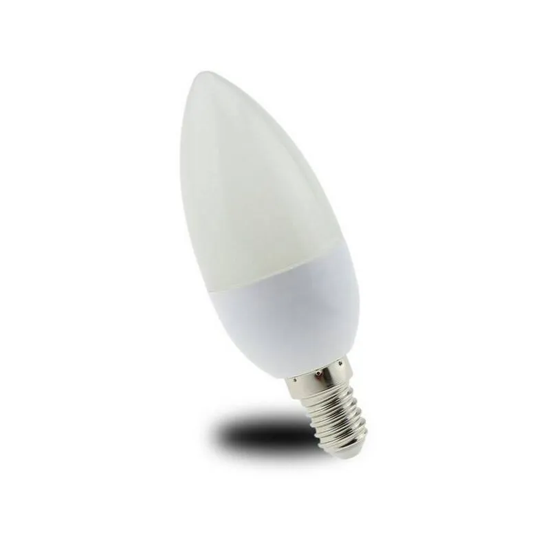 Barcelona Led - Lampadina led a candela E14 C37 opalina - 4,5W - Bianco Neutro