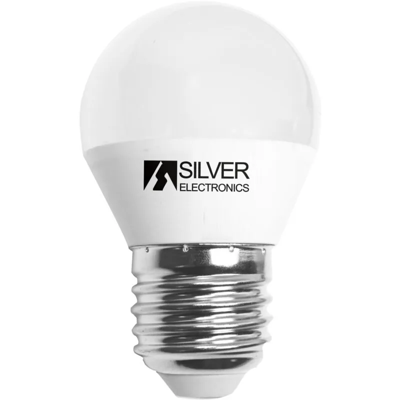 Silver Electronics - Lampadina a led a sfera E27 6W 4000K