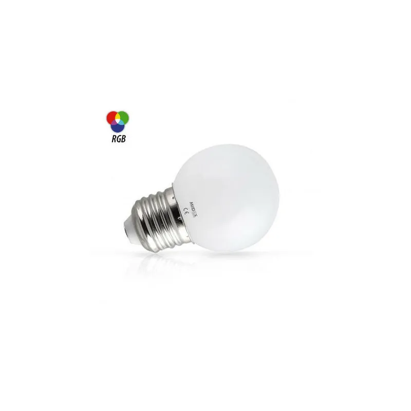 Vision-el - Lampadina led E27 1W Ø45mmx66mm - rgb