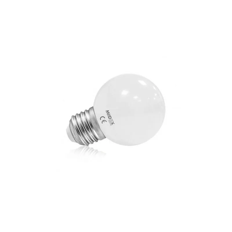 Vision-el - Lampadina led E27 G45 1W 50lm 300° Ø45mmx69mm - Bianco Caldo 3000K