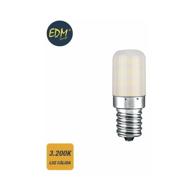  - Lampadina led Calderone Tubolare E14 3W 250lm 3200K Luce Calda Ø1.8x5.2cm