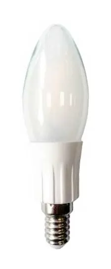 No Brand - Lampadina candela e14 3w filamento vetro smerigliato bianco caldo 2800k