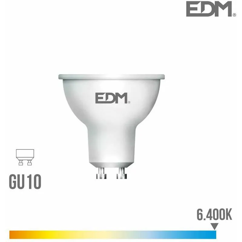  - led spot GU10 5W Dicroic equivalente a 35W - giorno bianco 6400K