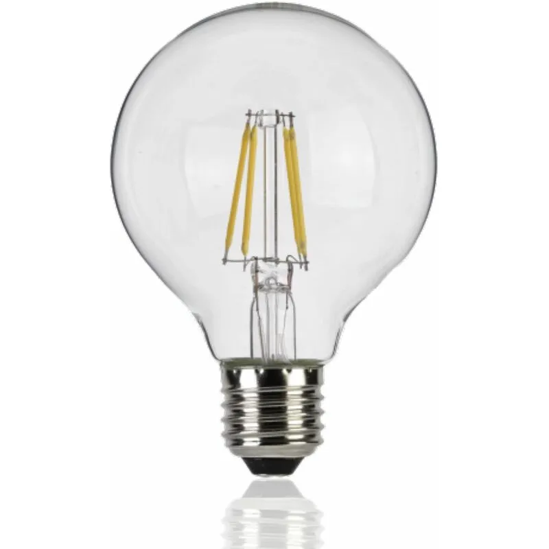 Pro Led - Lampadina Globo led, filamento a vista, E27, 8W, 220Vac, Luce Naturale, Dimmerabile