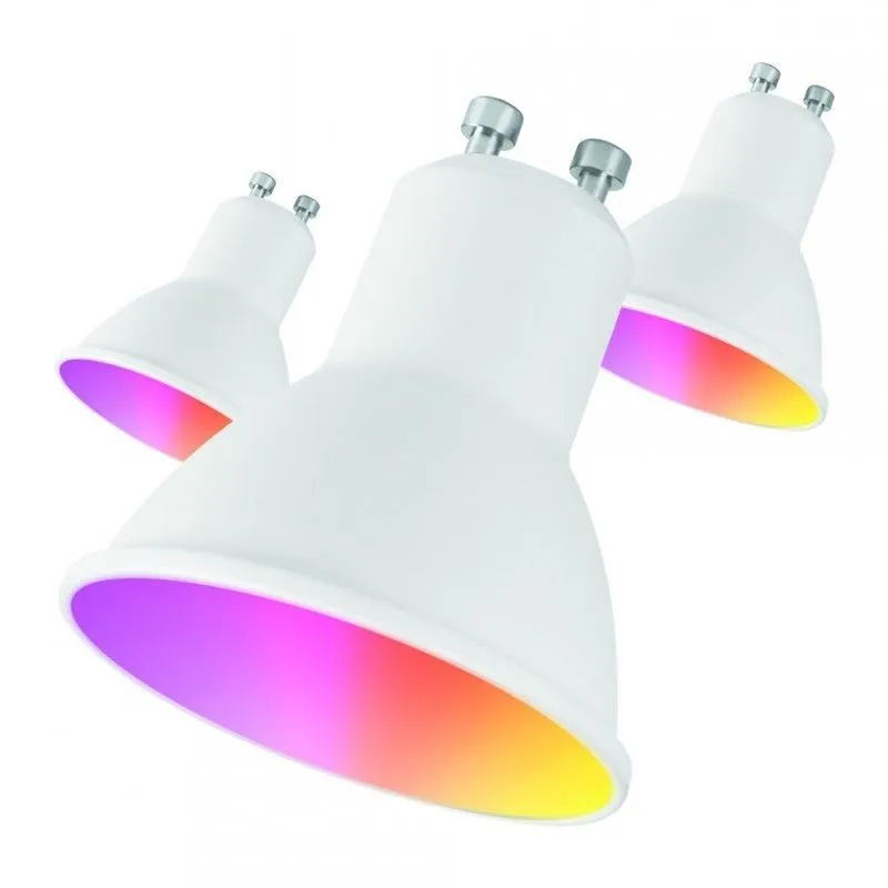  - Lampadina intelligente io miopak006/ gu10/ 5,5w/ 400 lumen/ 2700k-6500k/ confezione di 3 pz.