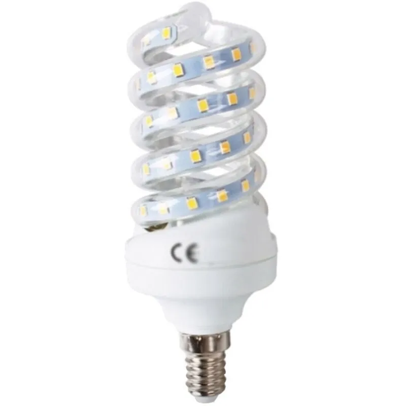 Lampadina lampada a led smd 2835 11W watt E14 spirale basso consumo luce calda