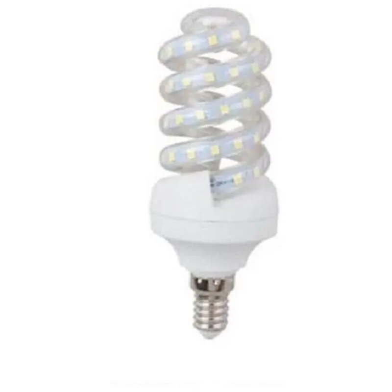 Lampadina lampada a led smd 2835 7W watt E14 spirale basso consumo luce fredda