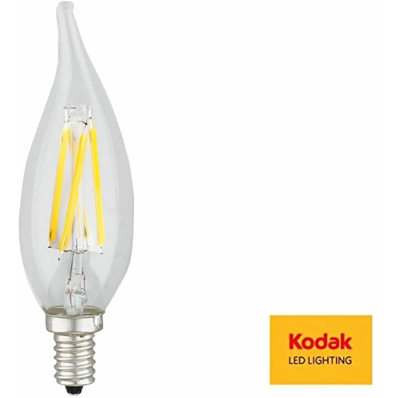  - Lampadina led luce calda EU2700 filamento E14 41117 edison flamme vetro