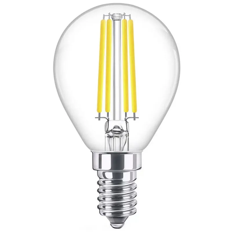 Nova Line - Lampadina Led a Filamento E14 G45 a sfera 6W Classe c alta efficienza Bianco neutro 4000K Novaline