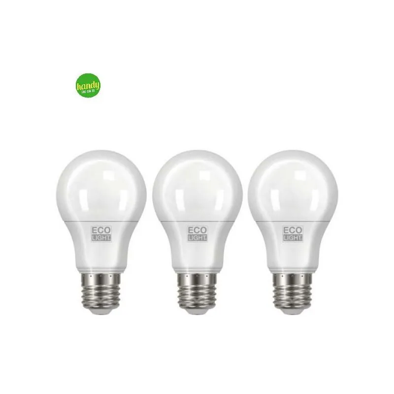 Lampadine ecolight led  9w e24 4000k pz.3