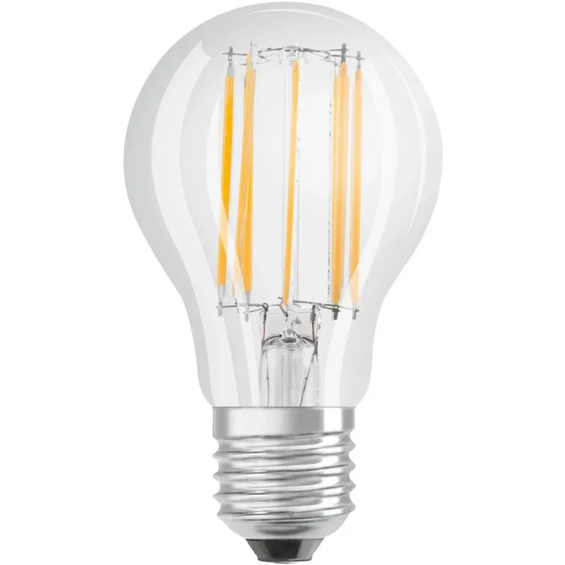 Bellalux - Lampadina led standard E27 in vetro trasparente, 4W, bianco caldo.