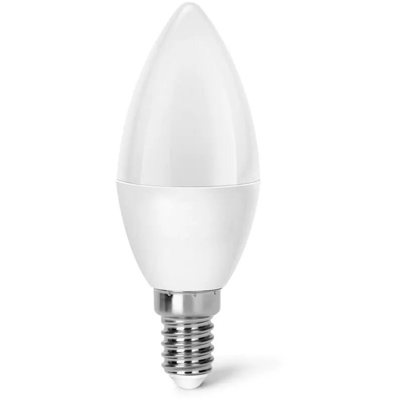 Aigostar - Lampadina Led E14 C37 a oliva 9W Bianco neutro 4000K