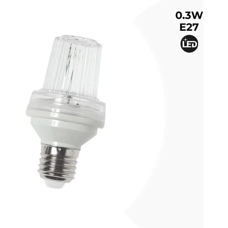 Lampadina led a effetto stroboscopico E27 0,3W IP44