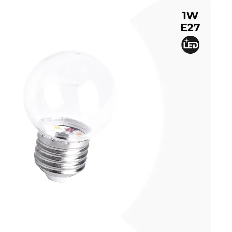 Barcelona Led - Lampadina led E27 1W trasparente