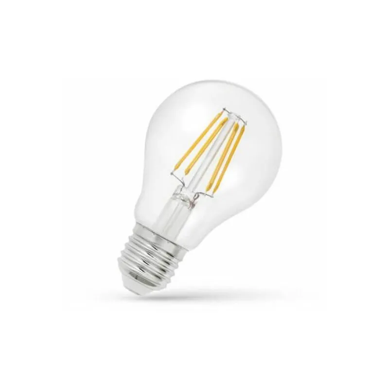 Lampadina led E27 a Filamento A60 - Trasparente 5w 2700k Luce Calda - Mondo Led